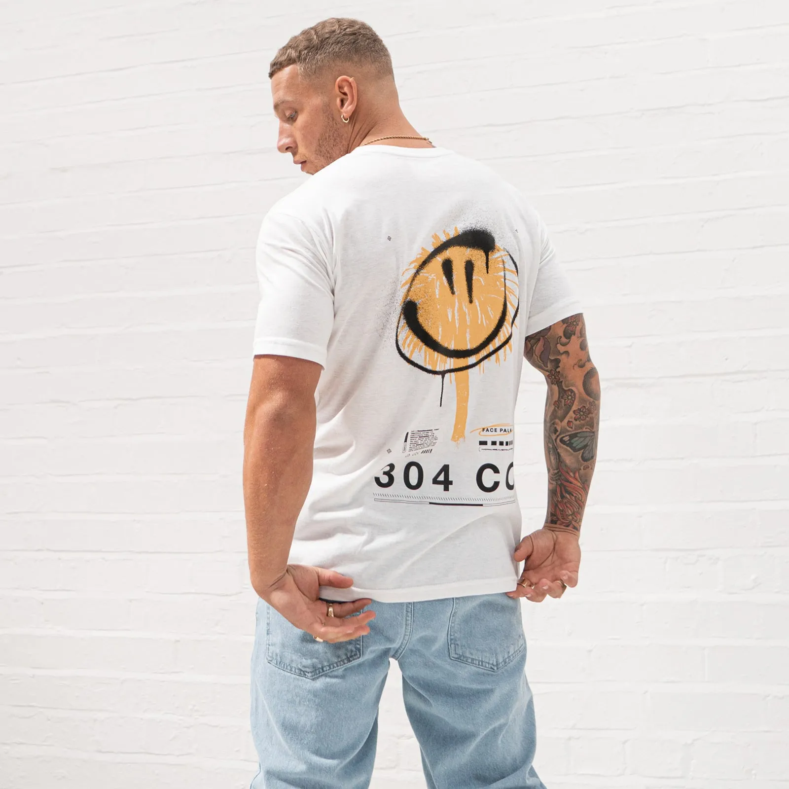 304 Face Palm T-Shirt White