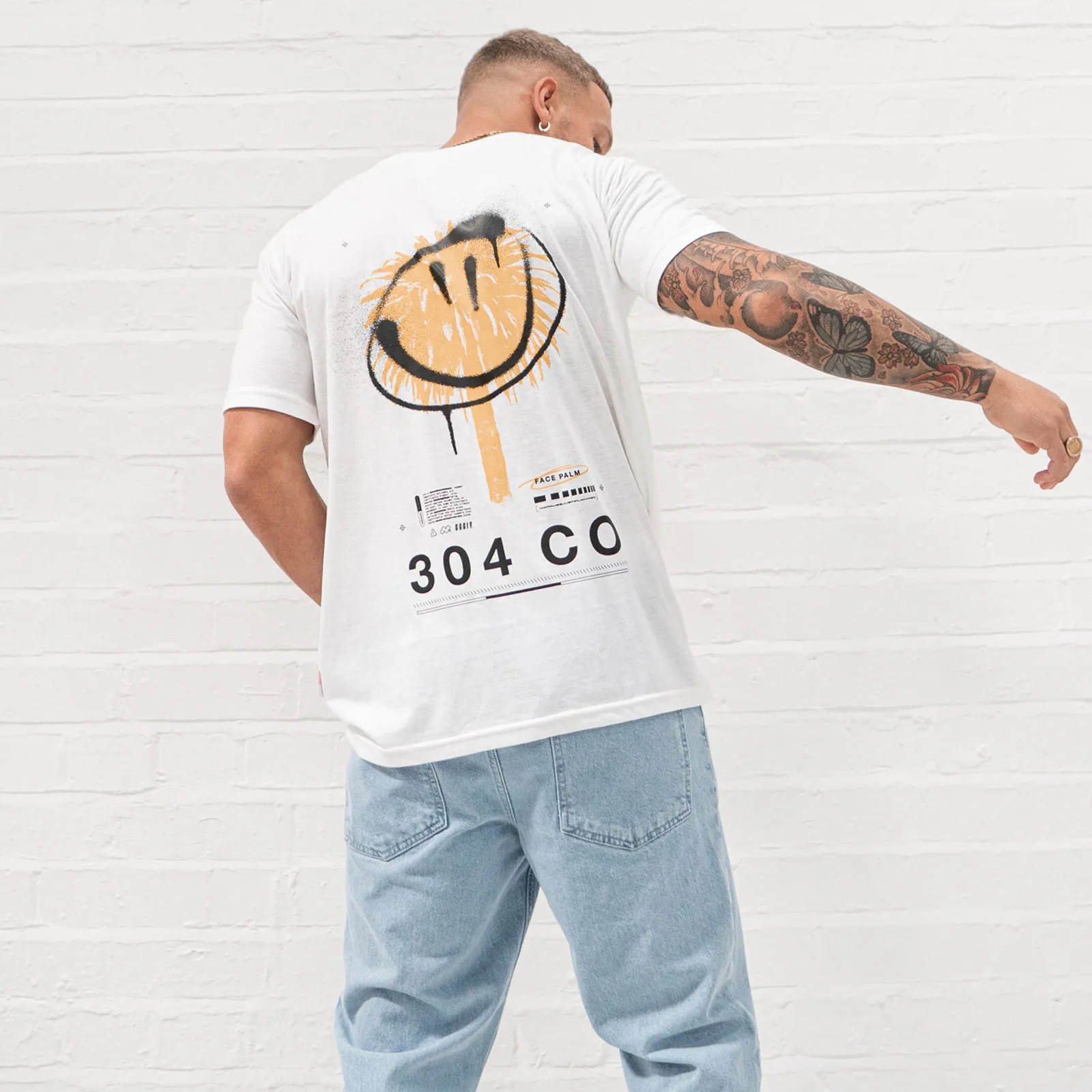 304 Face Palm T-Shirt White