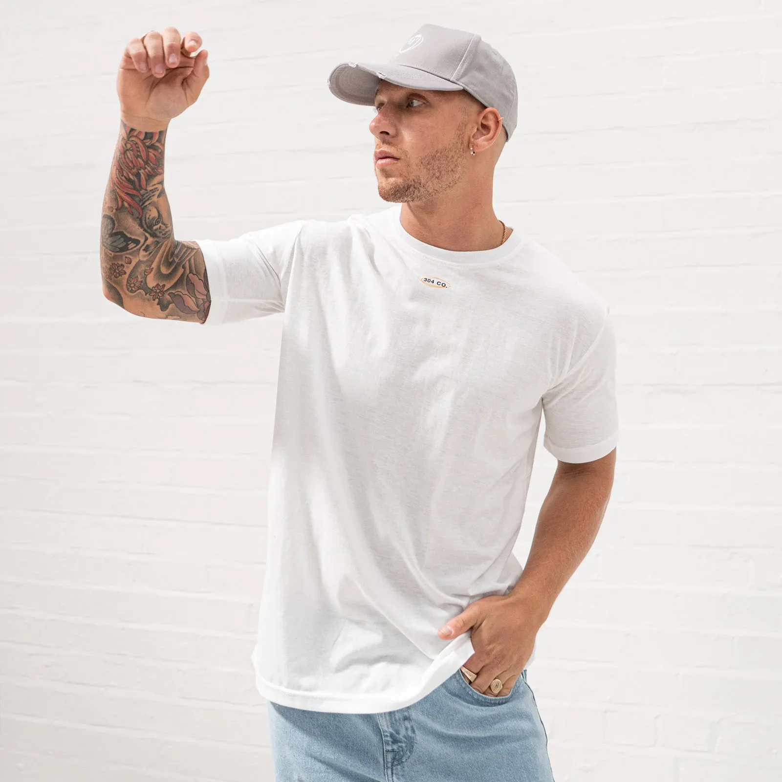 304 Face Palm T-Shirt White