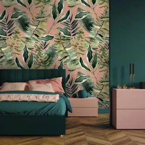 Blush Tropics Wallpaper - Avalana Design
