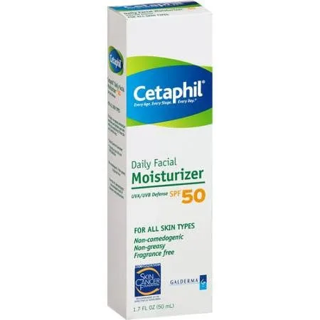 Cetaphil Face Lotion Sunscreen SPF 50, Fragrance Free