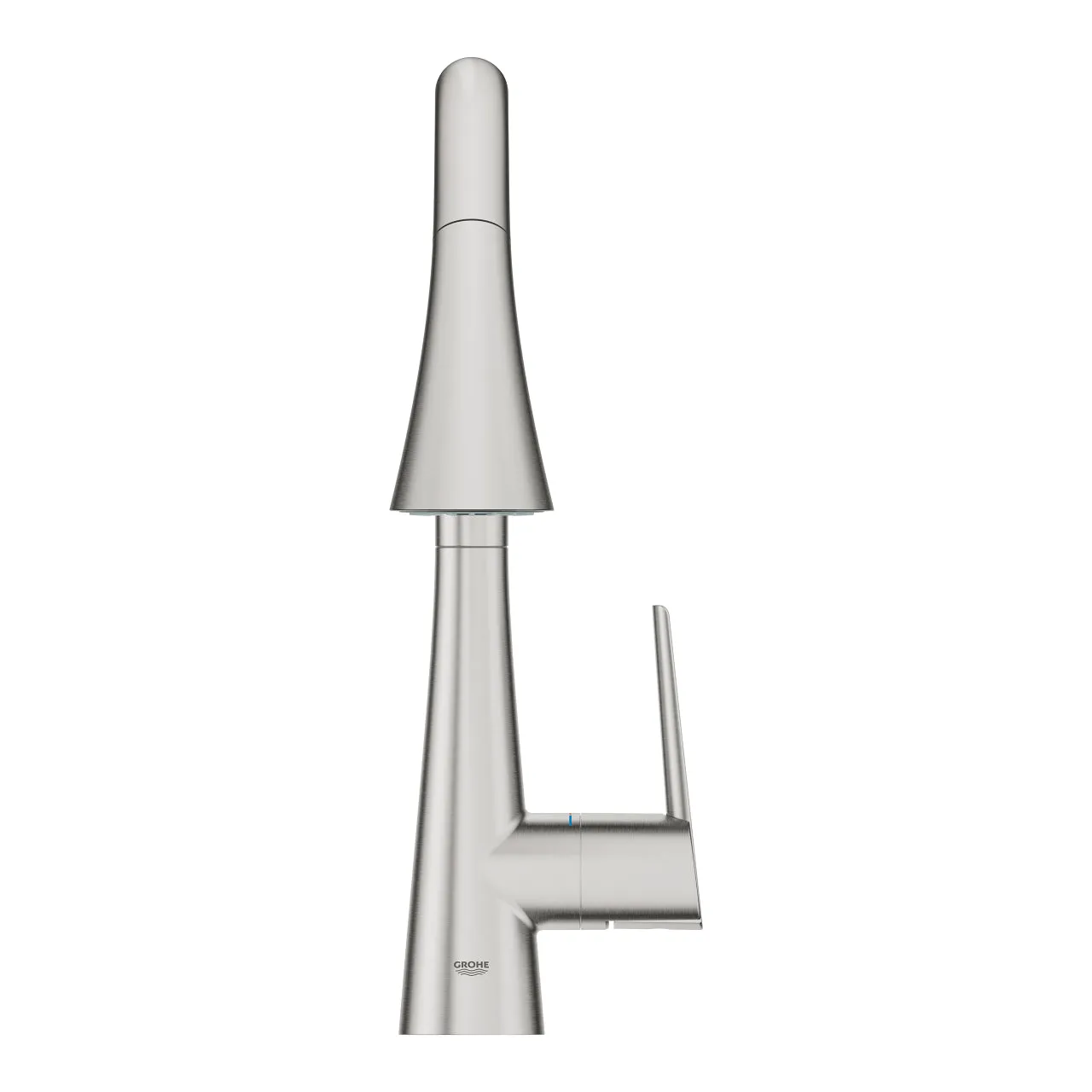Grohe Zedra C-Spout Single-Lever Sink Mixer in Stainless Steel Finish