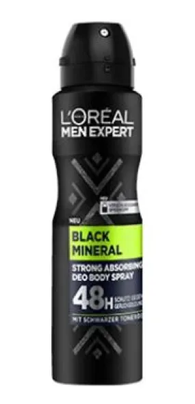 L'Oreal Paris Men Expert Black Mineral Deodorant 150 ML