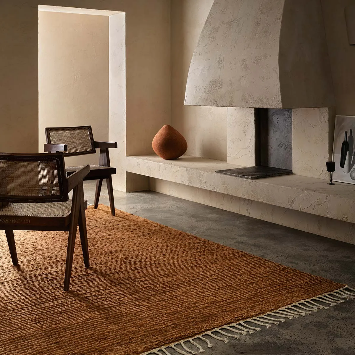Malawi rug saffron