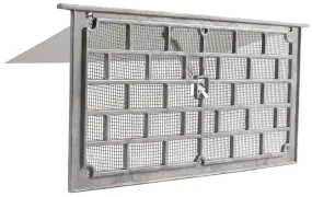 Master Flow LW1 Foundation Vent, 50 sq-in Net Free Ventilating Area, Aluminum :EA: QUANTITY: 12