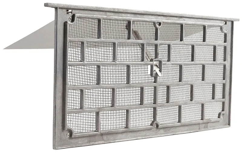 Master Flow LW1 Foundation Vent, 50 sq-in Net Free Ventilating Area, Aluminum :EA: QUANTITY: 12