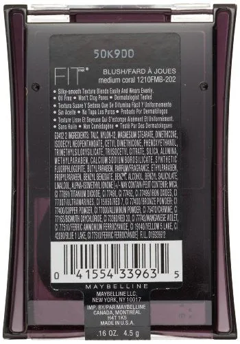 Maybelline New York Fit Me Blush, Medium Coral, 4.5g