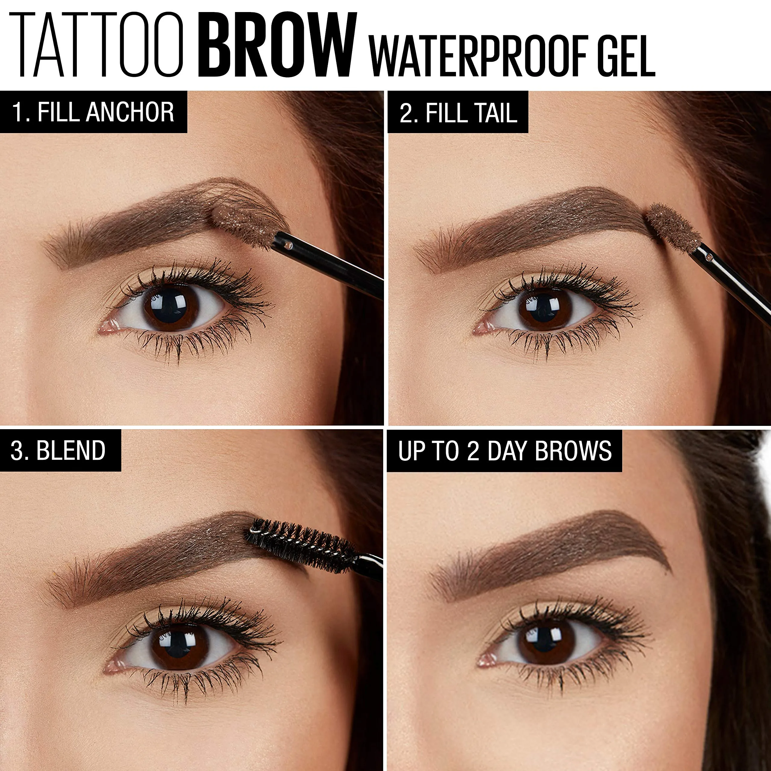Maybelline TattooStudio Waterproof Eyebrow Gel Makeup, Blonde, 0.23 Fl Oz (Pack of 1)