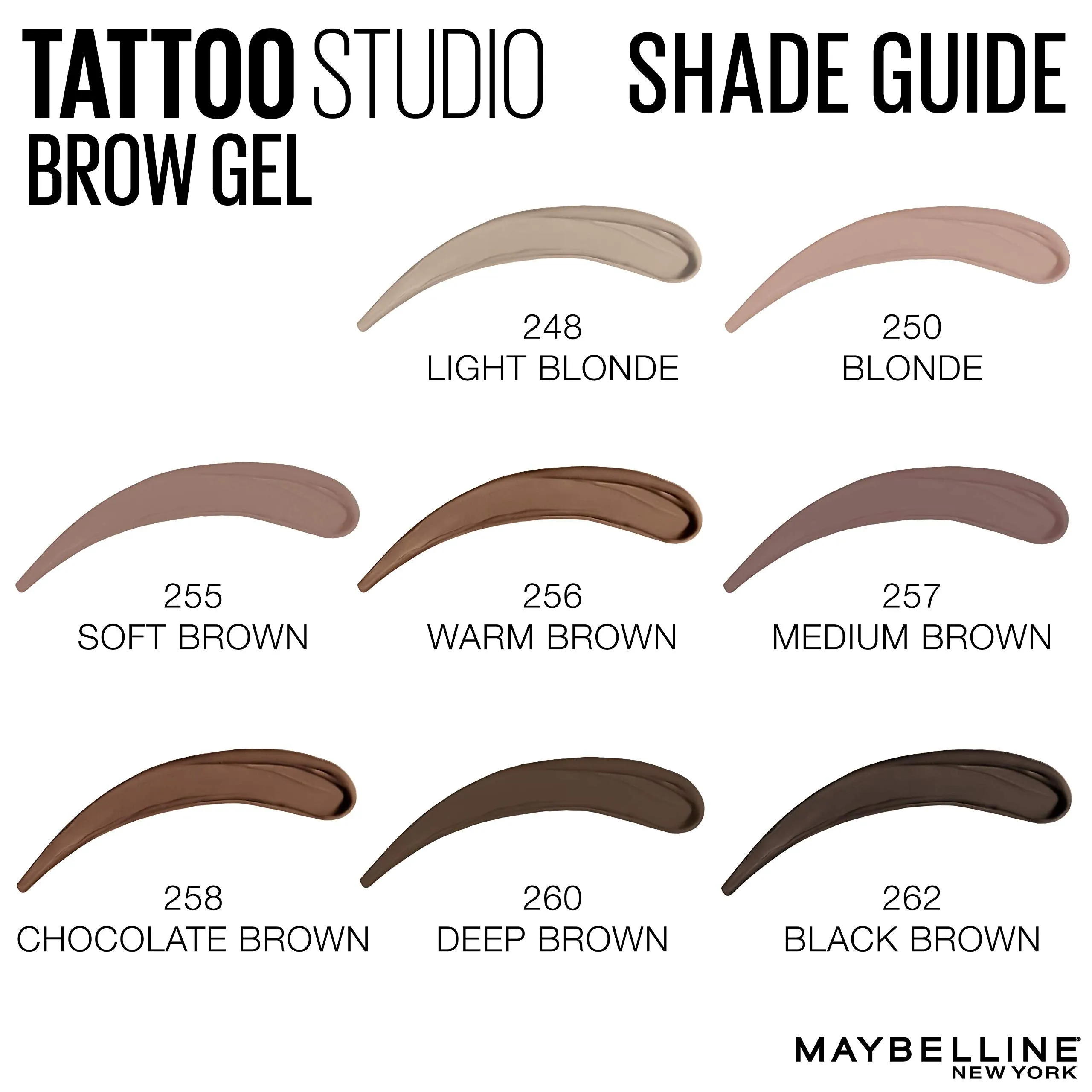 Maybelline TattooStudio Waterproof Eyebrow Gel Makeup, Blonde, 0.23 Fl Oz (Pack of 1)