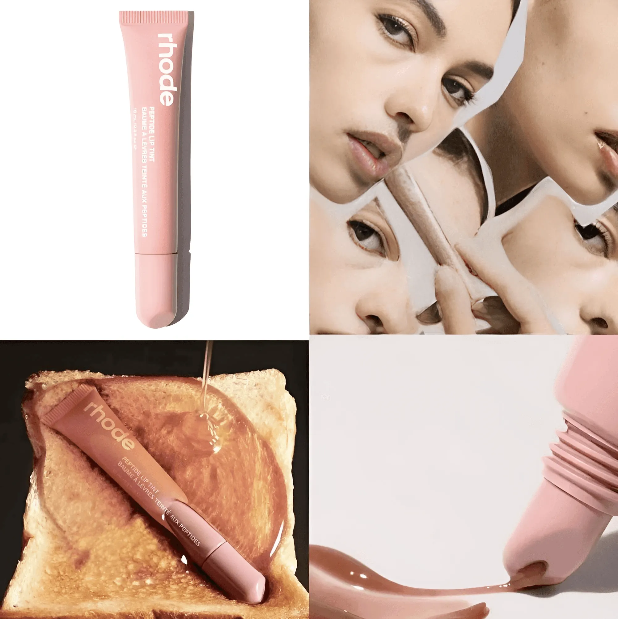 New Lip Balm Phone Case Lip Gloss Long-Lasting Moisturizing Liquid Lipstick Toast Espresso Raspberry Jelly Transparent Lip Glaze