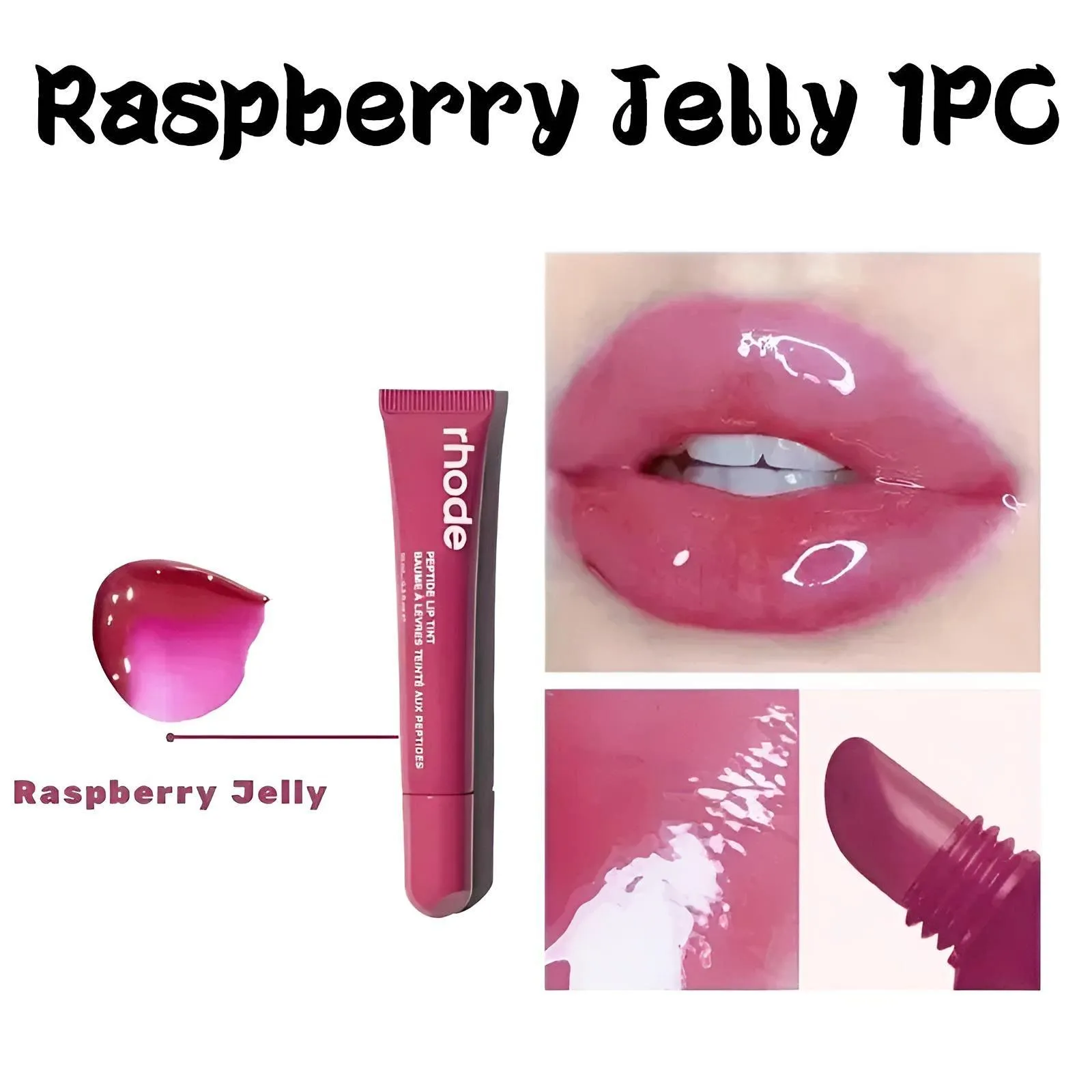 New Lip Balm Phone Case Lip Gloss Long-Lasting Moisturizing Liquid Lipstick Toast Espresso Raspberry Jelly Transparent Lip Glaze