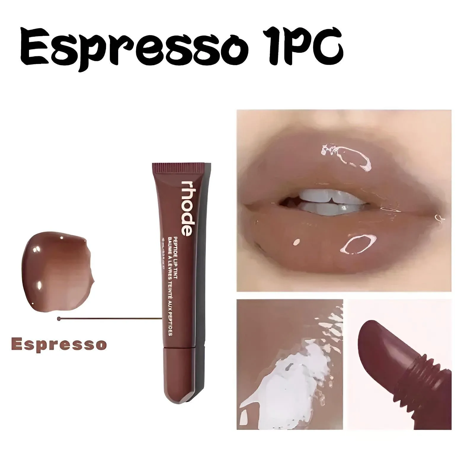 New Lip Balm Phone Case Lip Gloss Long-Lasting Moisturizing Liquid Lipstick Toast Espresso Raspberry Jelly Transparent Lip Glaze