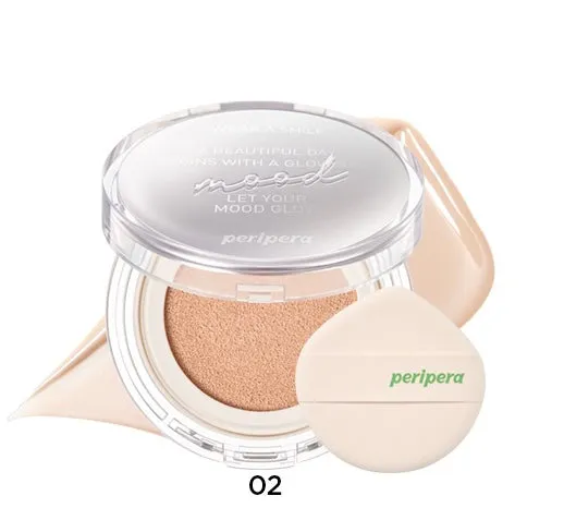 PERIPERA Mood Vegan Glow Cushion كوشن فونديشن نباتي