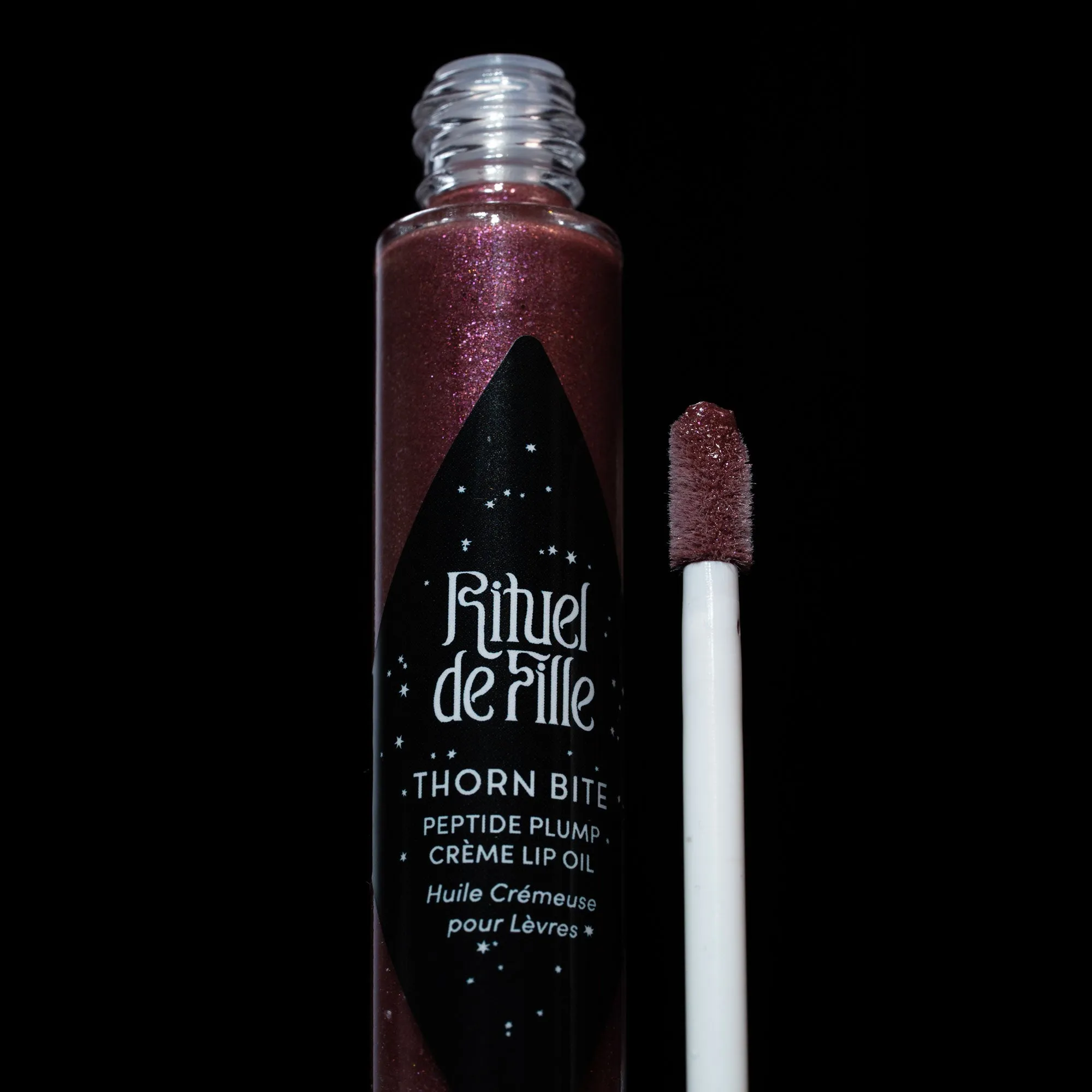 Thorn Bite Peptide Plump Crème Lip Oil: Night Rose